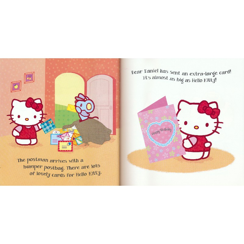 Hello Kitty Happy Birthday 凱蒂貓生日快樂兒童英語繪本英文原版進口圖書 蝦皮購物