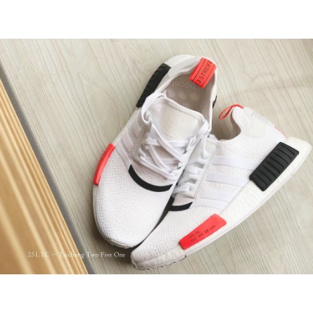 Adidas NMD R1 全白橘紅黑塊編碼EH0045 | 蝦皮購物