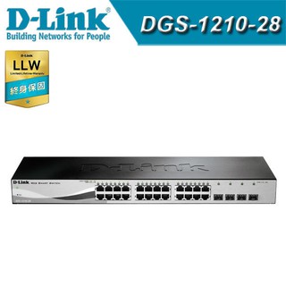 友訊 DGS-1210-28 24埠 Gigabit 智慧型網管交換器 D-Link 防疫 居家辦公 現貨 廠商直送