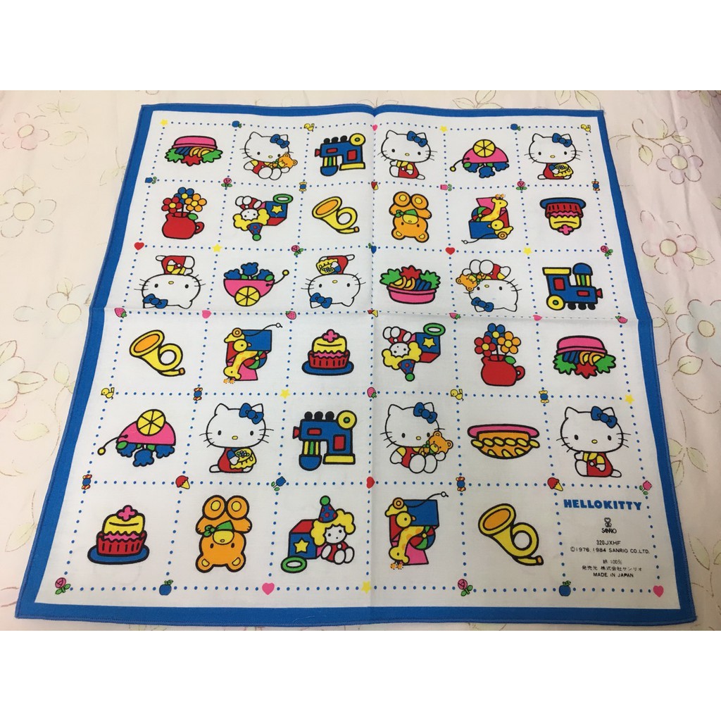 ＜采芳小舖＞Hello Kitty,凱蒂貓,三麗鷗,Sanrio,1984 手帕40(餐巾)