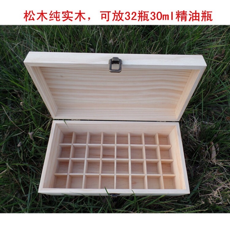 32格30ml精油木盒 🍃竹木&amp;松木兩款（台灣少量現貨）