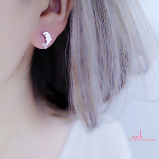 韓國小小海豚造型 耳環【Bonjouracc】