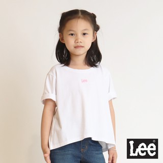 Lee 小LOGO傘狀短袖T恤 男女童裝 白LL200332K14