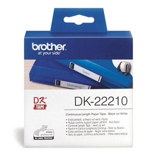 Brother DK-22210 白底黑字 原廠連續標籤帶