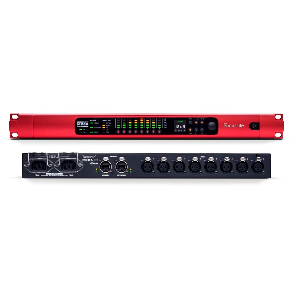 (新品平輸) Focusrite RedNet MP8R Dante 8聲道前置話放