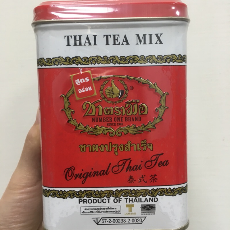 Thai tea 泰國手標牌 泰式紅茶罐