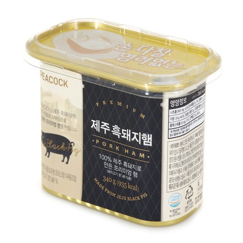 Peacock 濟州黑豬肉午餐肉340g 韓國直送 蝦皮mall Line購物