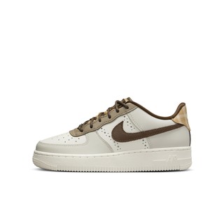 NIKE 休閒鞋 AIR FORCE 1 LV8 (GS) 中大童 FV3702121 白棕 現貨 廠商直送