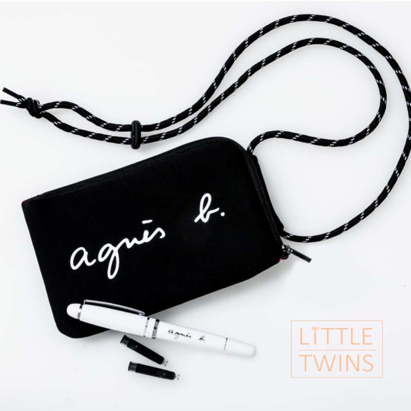 LiTTLETWINS 日本代購🇯🇵現貨促銷🌟agnes b.限量鋼筆+護照夾萬用小包（不附雜誌）