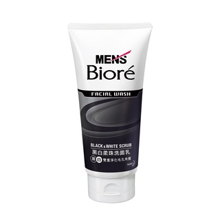 MEN'S Biore 黑白柔珠洗面乳 100g【家樂福】