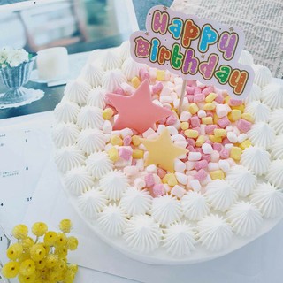 《鮮奶油蛋糕》甜蜜星星生日蛋糕．8吋生日蛋糕