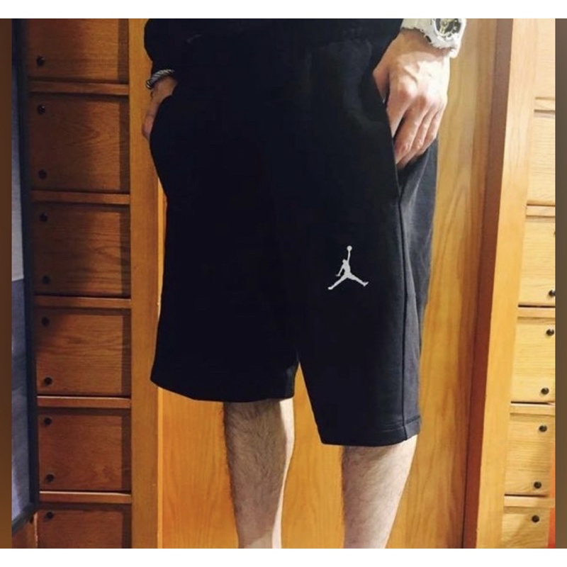 全新Nike Air Jordan 809458-010刺繡飛人棉短褲 L號