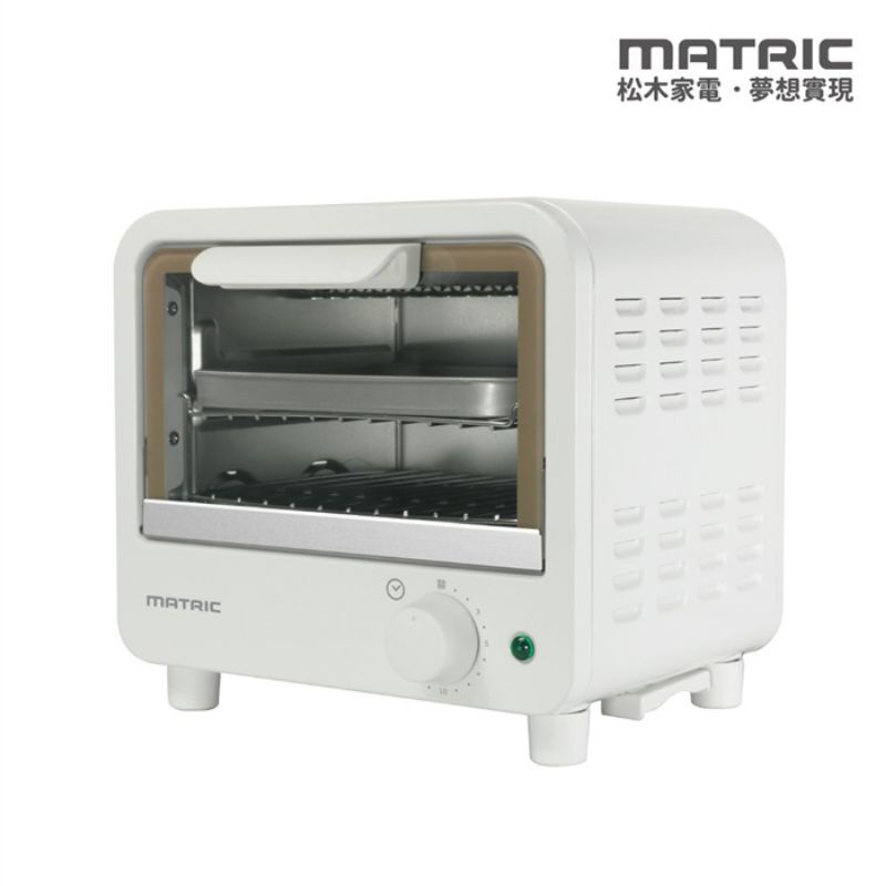 全新未使用過 含盒 松木MATRIC 6L日式小烤箱 白色 美型 溫控安全保護裝置 雙層 定時 抽取式集屑盤 松木家電