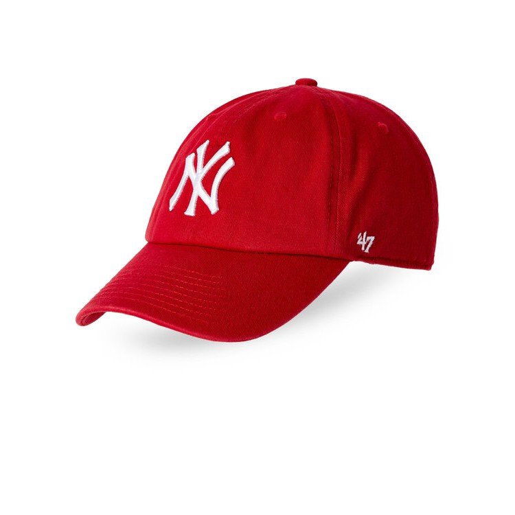 【現貨】美國47潮牌帽Yankees 洋基老帽CLEAN UP-成人款(正紅)