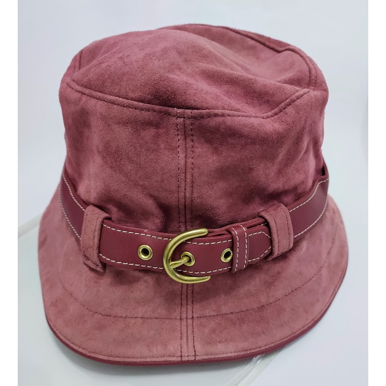 COACH 麂皮藕色 漁夫帽 、遮陽帽 (P/S)
