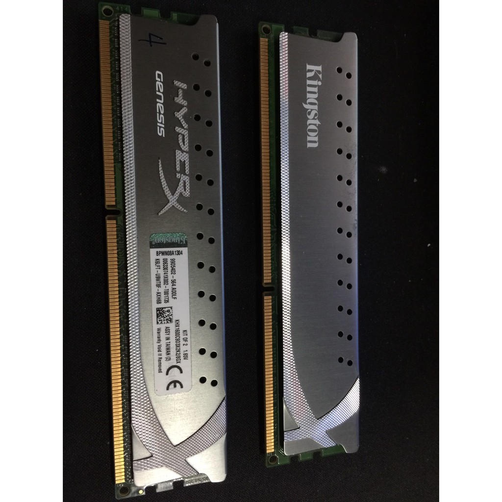Kingston金士頓 HyperX DDR3 1600 8GB(4GX2)KHX1600C9D3X2K2/8GX雙通道