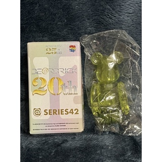 Cspace Bearbrick積木熊 暴力熊 SERIES 42代20週年100％盲盒盒玩 綠茶果凍 確認款