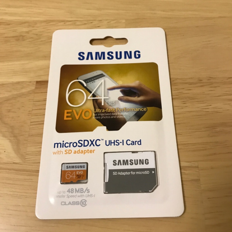 SAMSUNG 三星 EVO UHS-1(U3) Class10 microSD 64GB記憶卡