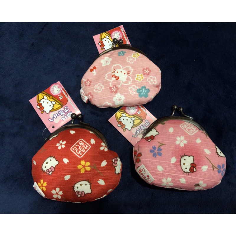 京都葉朗彩限量發售Sanrio Hello Kitty和風雙扣零錢包
