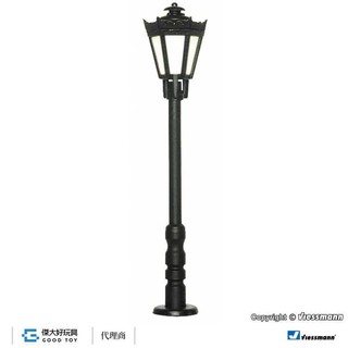Viessmann 6070 (HO) 公園路燈(黑)/LED暖白色