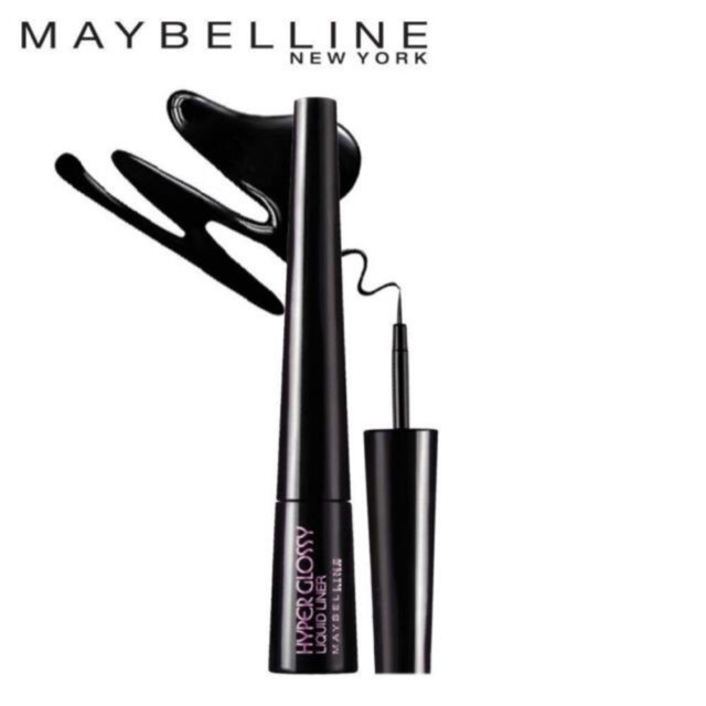 MAYBELLINE Hitam 美寶蓮超亮液體眼線筆黑色黑色美寶蓮眼線筆