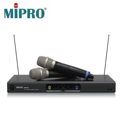 【MIPRO】 VHF 雙頻道自動選訊無線麥克風(MR-5C)
