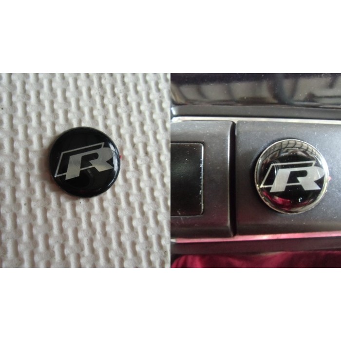 VW R-LINE鑰匙孔防護鋁貼GOLF POLO PASSAT TIGUAN SCIROCCO CC TOUAREG