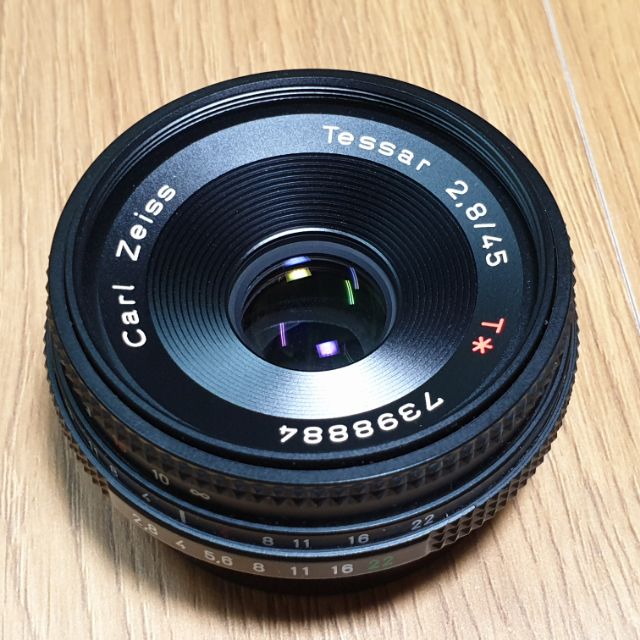 【極美品】Carl Zeiss Tessar 45mm F2.8 MMJ 726 Carl Zeiss Tessar T* 45mm F/2.8 