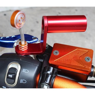 摩托車鋁合金擴展架後視鏡配件踏板車導航擴展支架