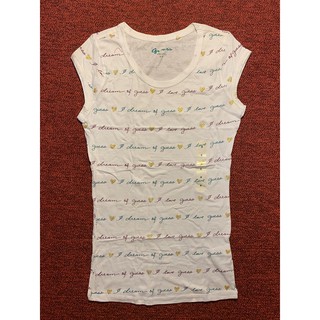 GUESS "i dream of guess" cap-sleeve tee純棉短袖T恤