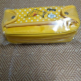 正版 RODY 跳跳馬 子母筆袋 方形筆袋 台灣製 黃色 萬用包 化妝包