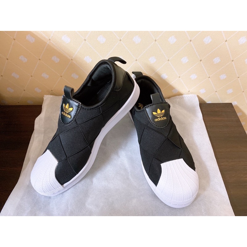 愛迪達Adidas Superstar Slip On 金標 繃帶鞋 懶人鞋 交叉款