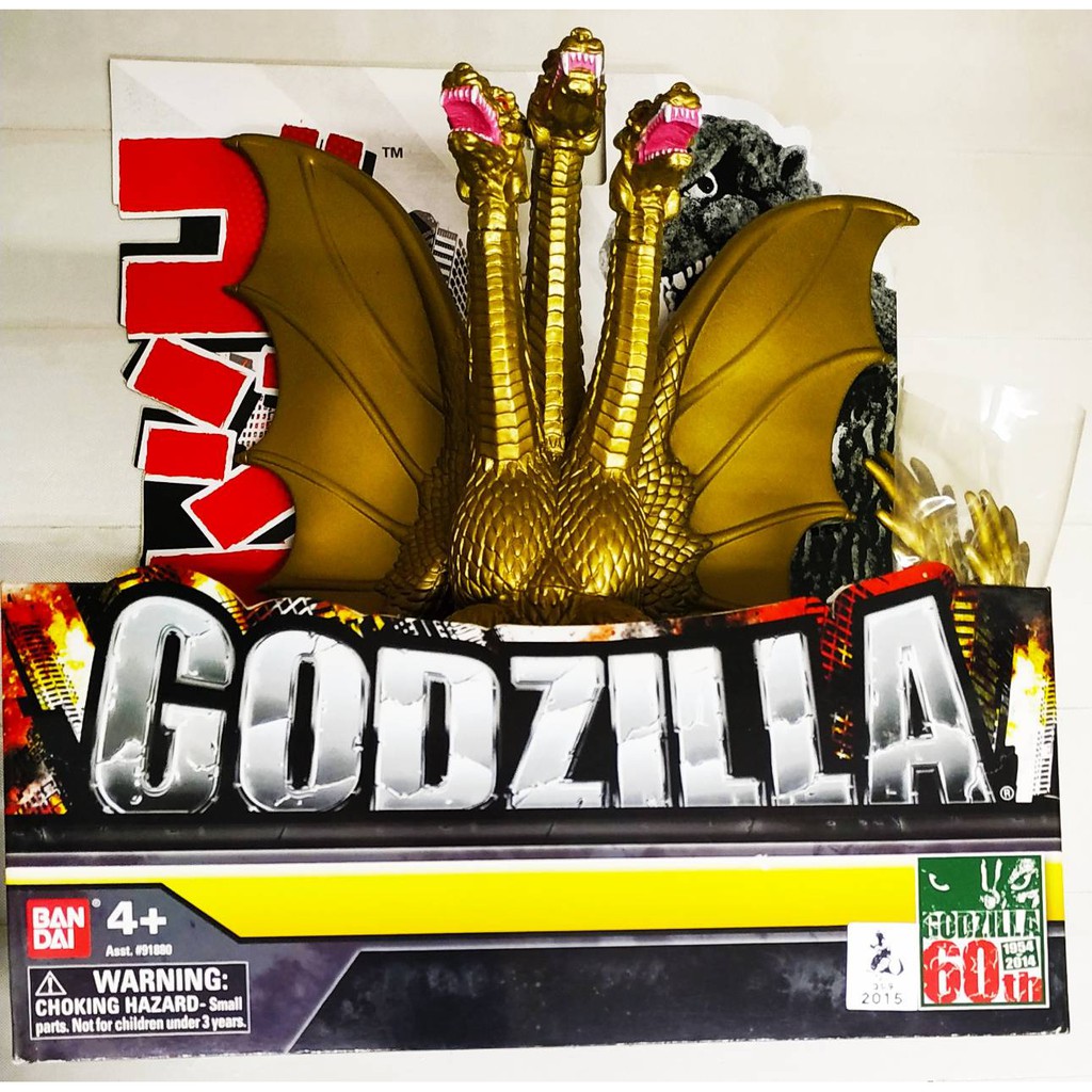 電影 GODZILLA 王者基多拉 KING GHIDORAH 三頭龍 60th  (哥吉拉 酷斯拉 恐龍)