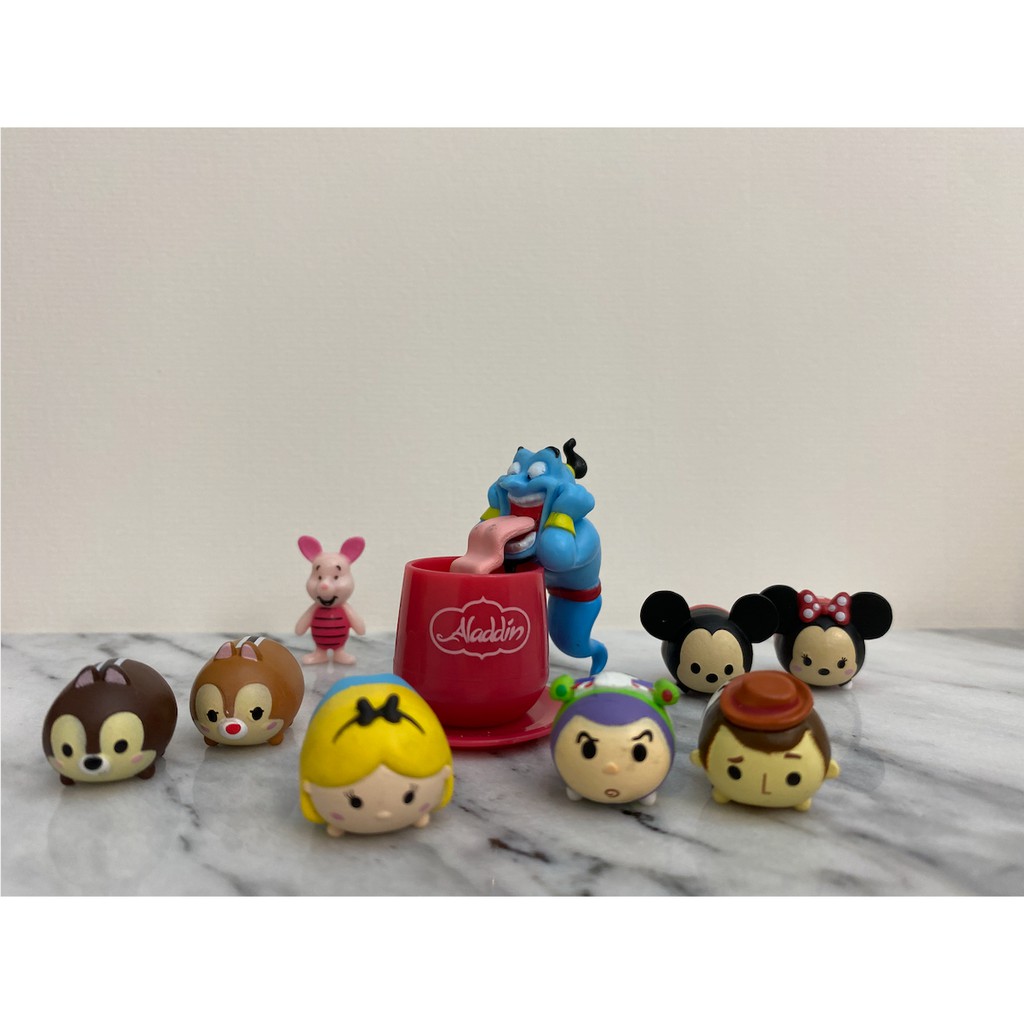 [迪士尼] TSUM TSUM 迷你公仔（米奇與米妮/胡迪與巴斯光年/愛麗絲）、阿拉丁扭蛋