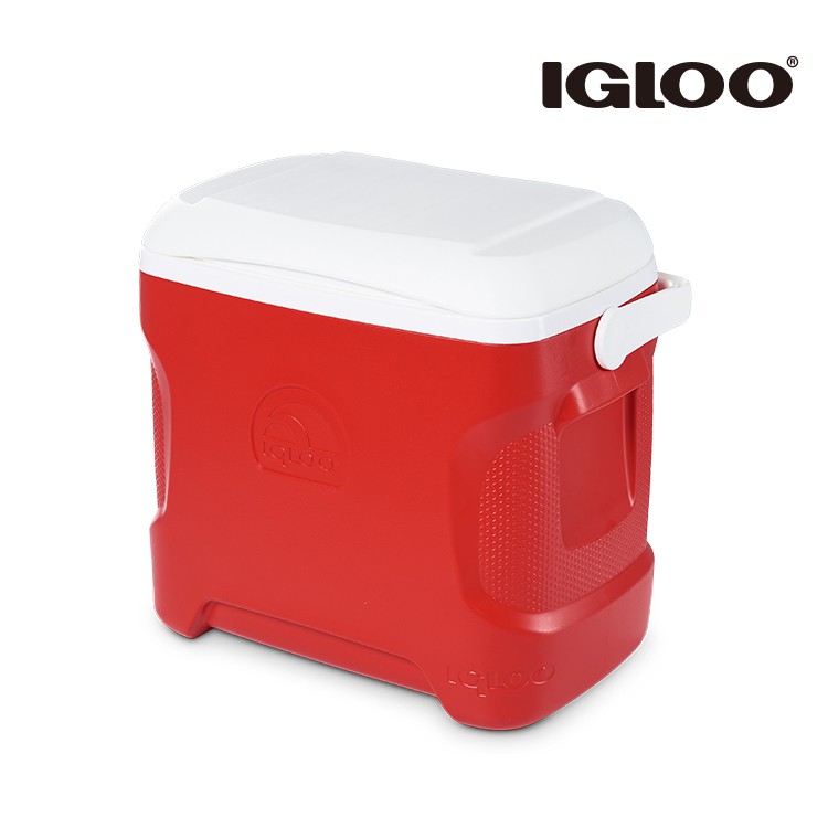 IGLOO CONTOUR系列 30QT冰桶50042 紅色-白蓋 現貨 廠商直送