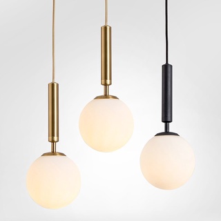 現代玻璃球 Led 吊燈燈具床頭金色室內廚房吊燈燈具餐廳照明裝飾