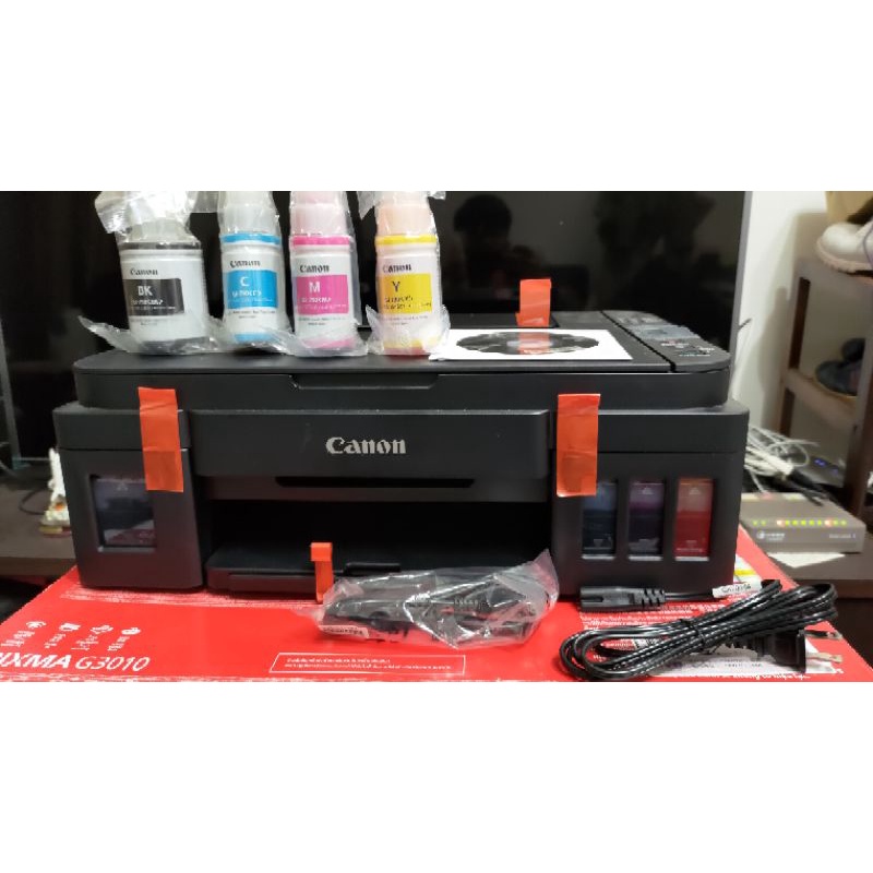 [郵寄免運］佳能 Canon 原廠連供  連續供墨噴墨印表機 G3010 (未過保)
