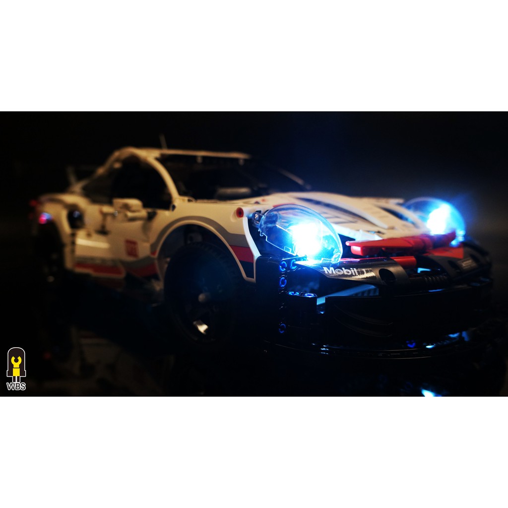 【WBS樂光創意】[不含積木] 42096 Porsche 保時捷 911 RSR 樂高 專用 燈組