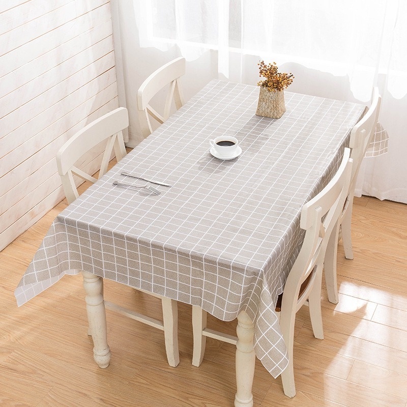 Pvc格子桌布防油長方形桌布一次性桌布茶几桌布
