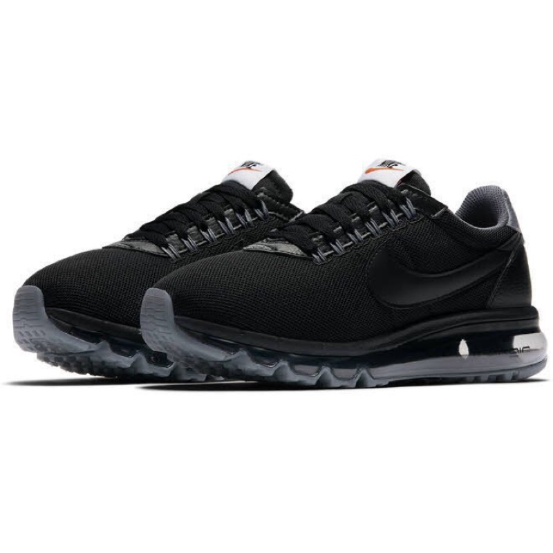 @SIX@NIKE W AIR MAX LD-ZERO 全黑 全氣墊 皮革 慢跑鞋 網布 女鞋 896495-002