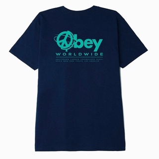 Obey All Around The World T恤 (深藍)《Jimi 》