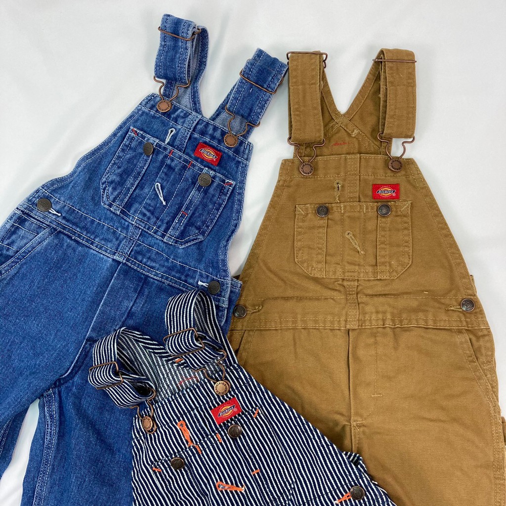 Dickies 剩棕2T 吊帶褲 2~4歲童裝 男女童裝 親子裝 連身裝 小屁孩吊帶褲 小童裝 115cm內 #3710