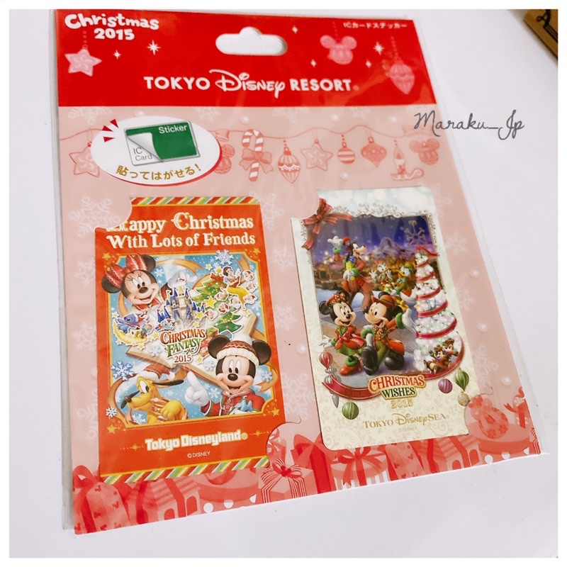 日本東京迪士尼樂園 萬聖節反派角色 聖誕節 米奇 米妮 唐老鴨 黛西 貼紙 一卡通 悠遊卡 卡貼 西瓜卡 花栗鼠