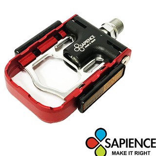 Sapience YP-126 鋁合金小折自行車折疊式踏板 (紅色)