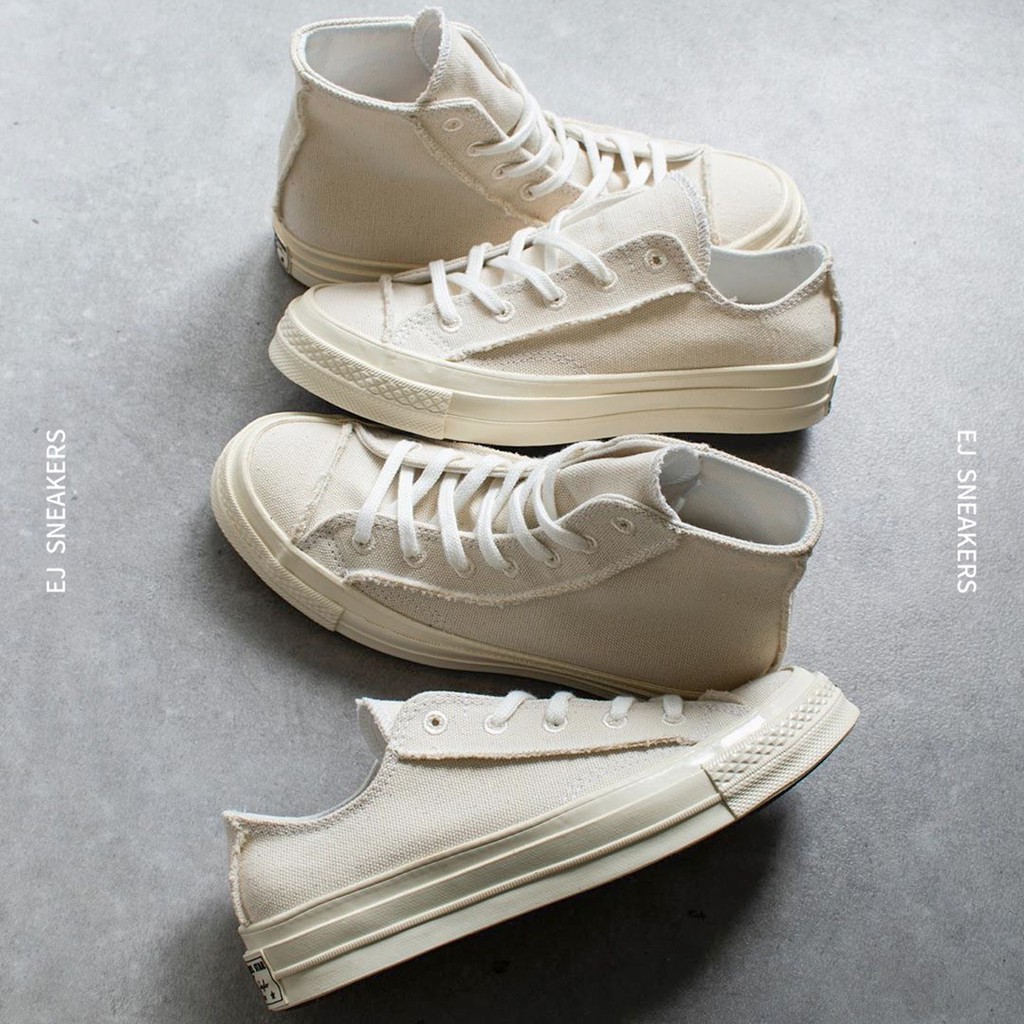 -EJ- 現貨+預購 CONVERSE RENEW 1970 70 不修邊 米白 米色 全白 帆布 167750C