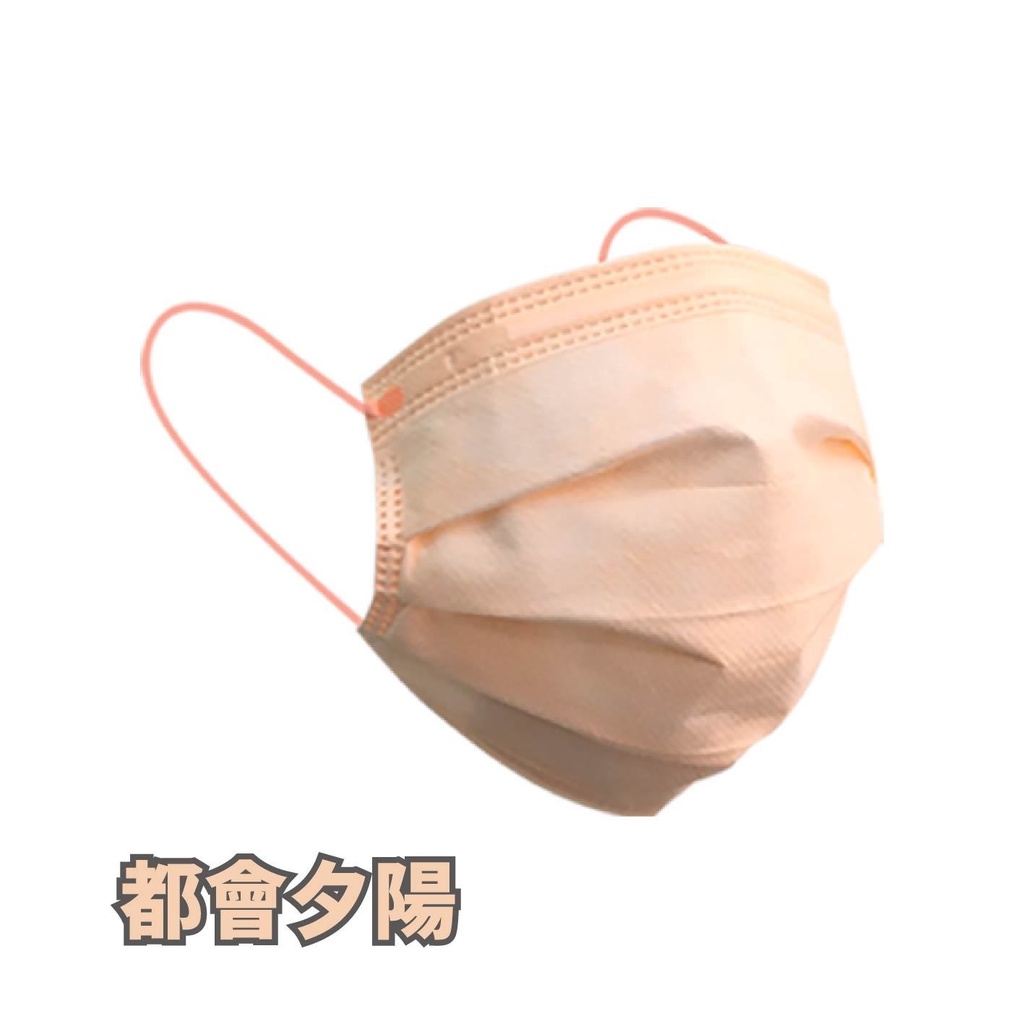台灣國際生醫 平面醫療口罩 醫用口罩 台灣製口罩30入 -都會夕陽