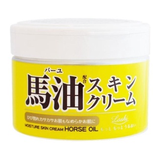 2021年6月製造 有中文標示【日本LOSHI】天然馬油保濕潤膚乳霜220g