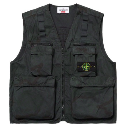supreme stone island camo backpack