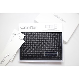 ● 特價 Calvin Klein 男用 短夾 黑色
