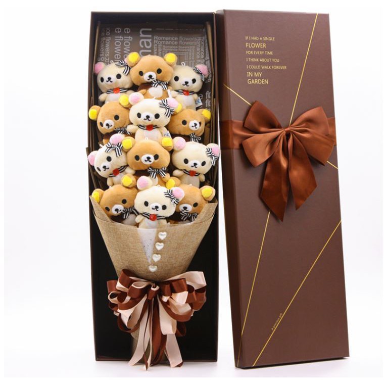 【預購】拉拉熊 懶懶熊12隻花束禮盒 生日禮物 畢業典禮 求婚 情人節 禮物 禮盒